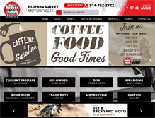 Tablet Screenshot of hudsonvalleymotorcycles.com